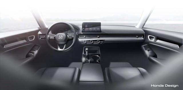 2022 Honda Civic Prototype interior sketch