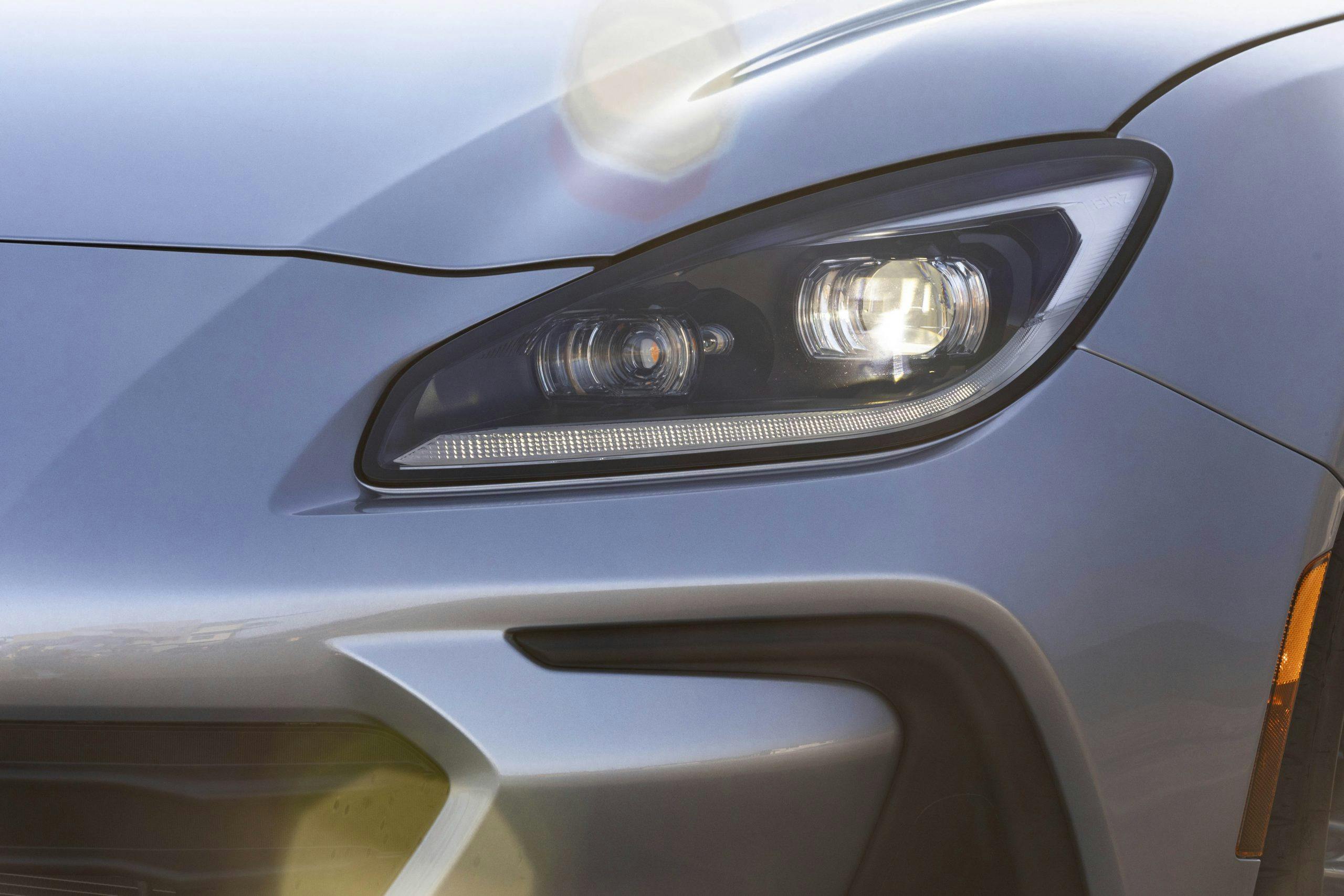 New 2022 Subaru BRZ headlight detail