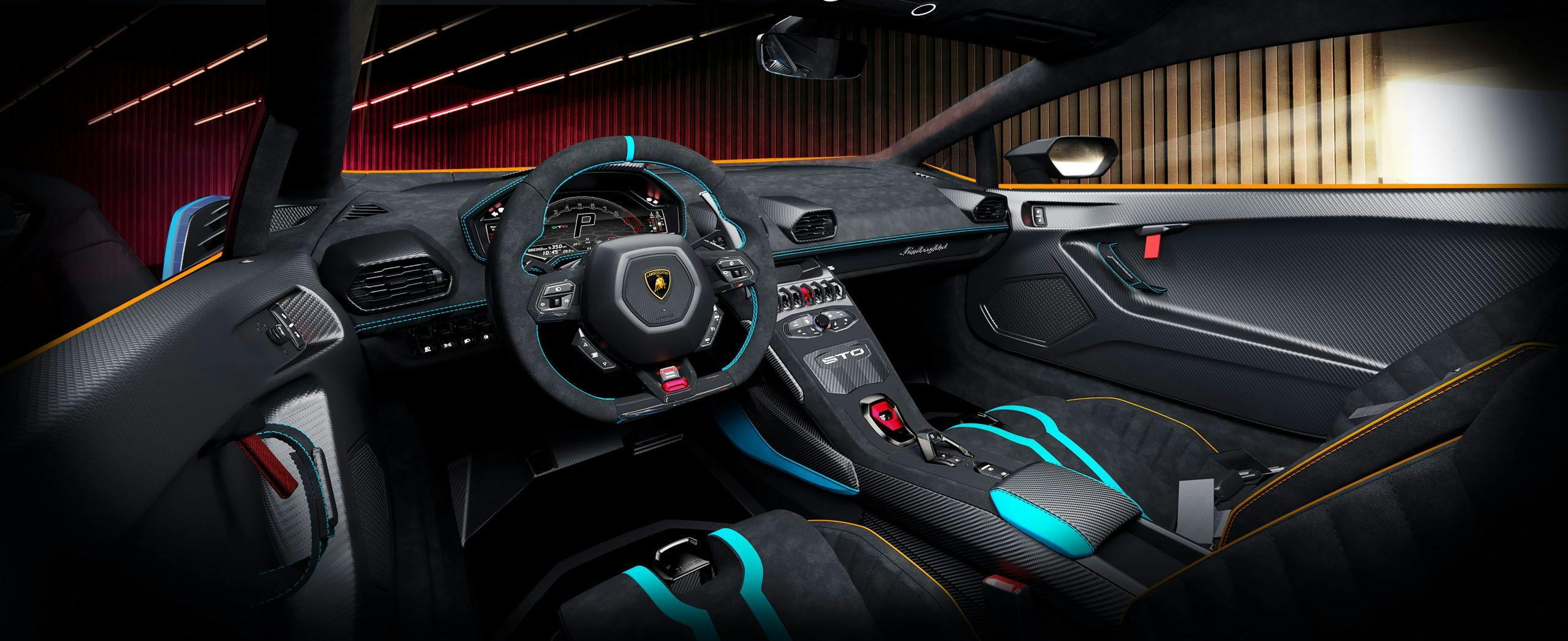 Lamborghini Huracan STO interior garage