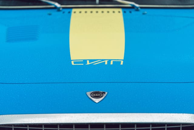 CYAN RACING P1800 front logo hood stripe