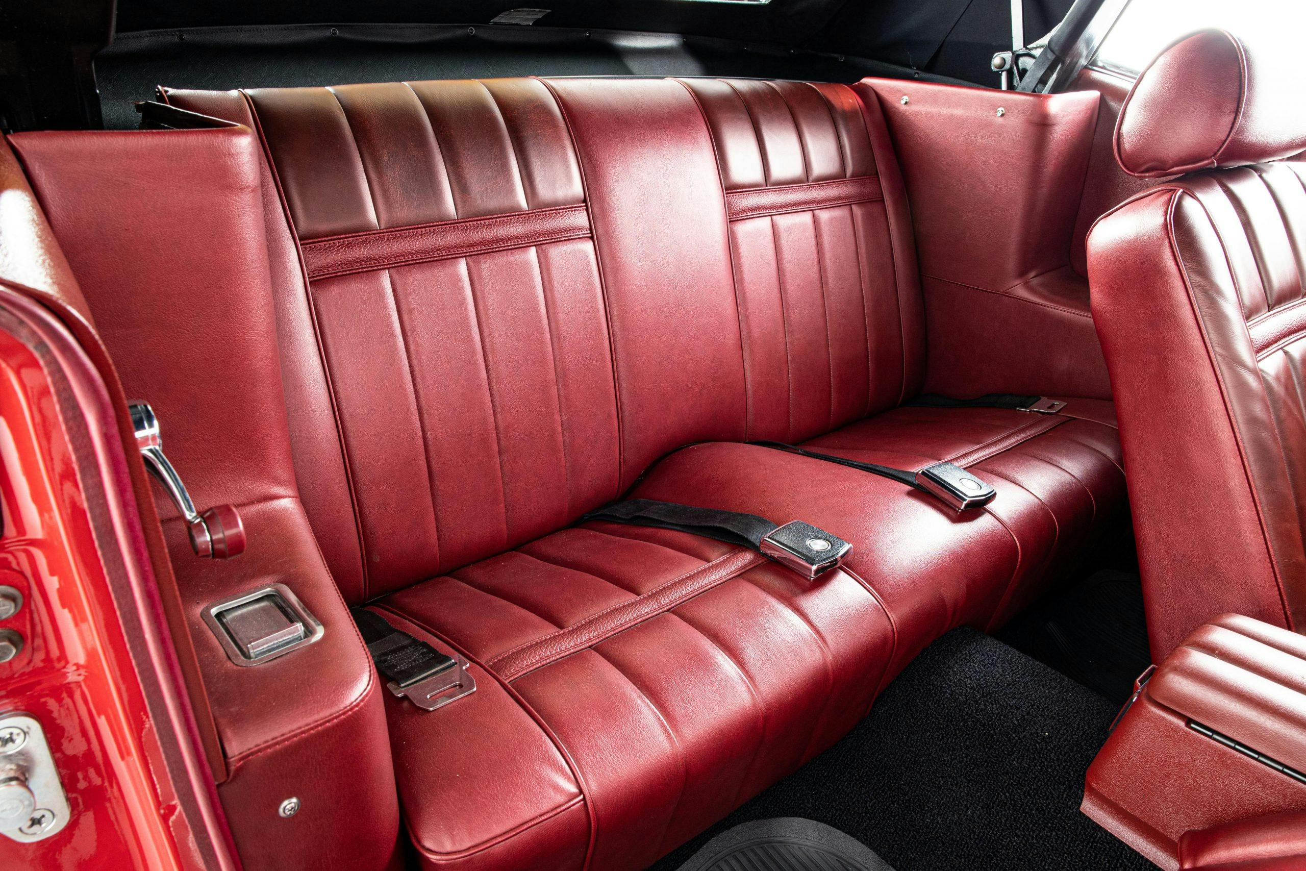 Mercury Cougar Convertible interior rear seat detail