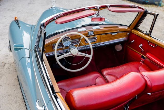 Ella Fitzgerald - 1959 Mercedes-Benz 300D - drivers side interior from high