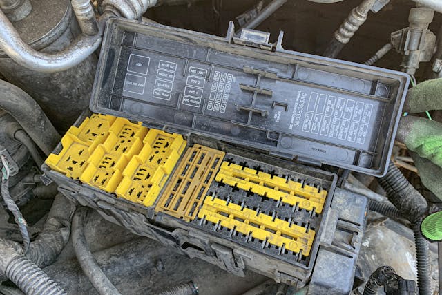 Junkyard Jeep fuse panel