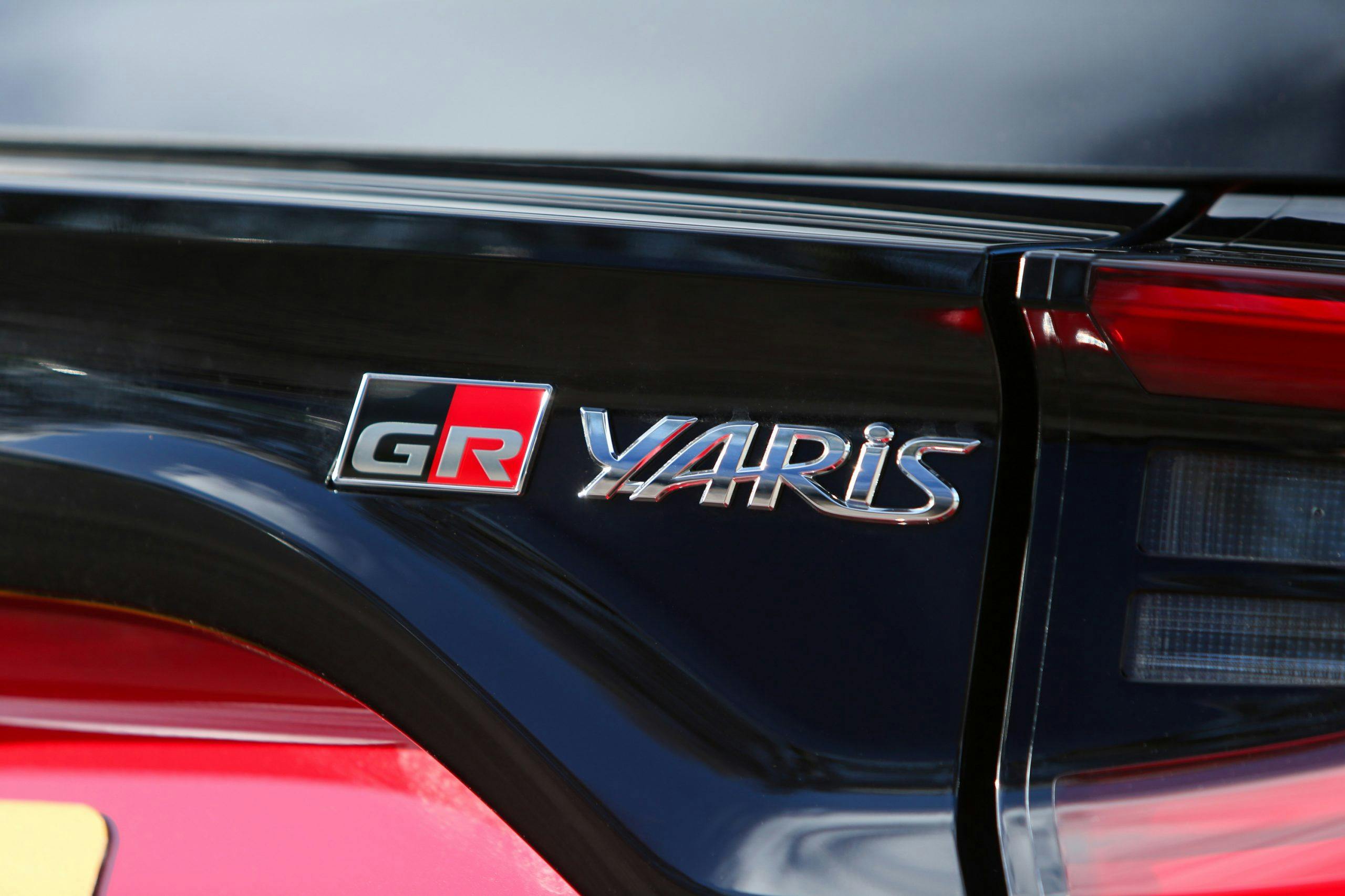 GR Toyota Yaris badging detail