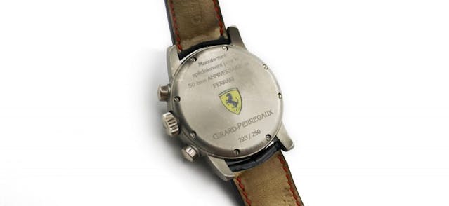 Girard Perregaux Ferrari watch backing