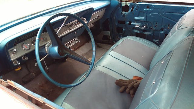 Jason Prince - 1962 Chevrolet Impala - Before resto - Interior front seat