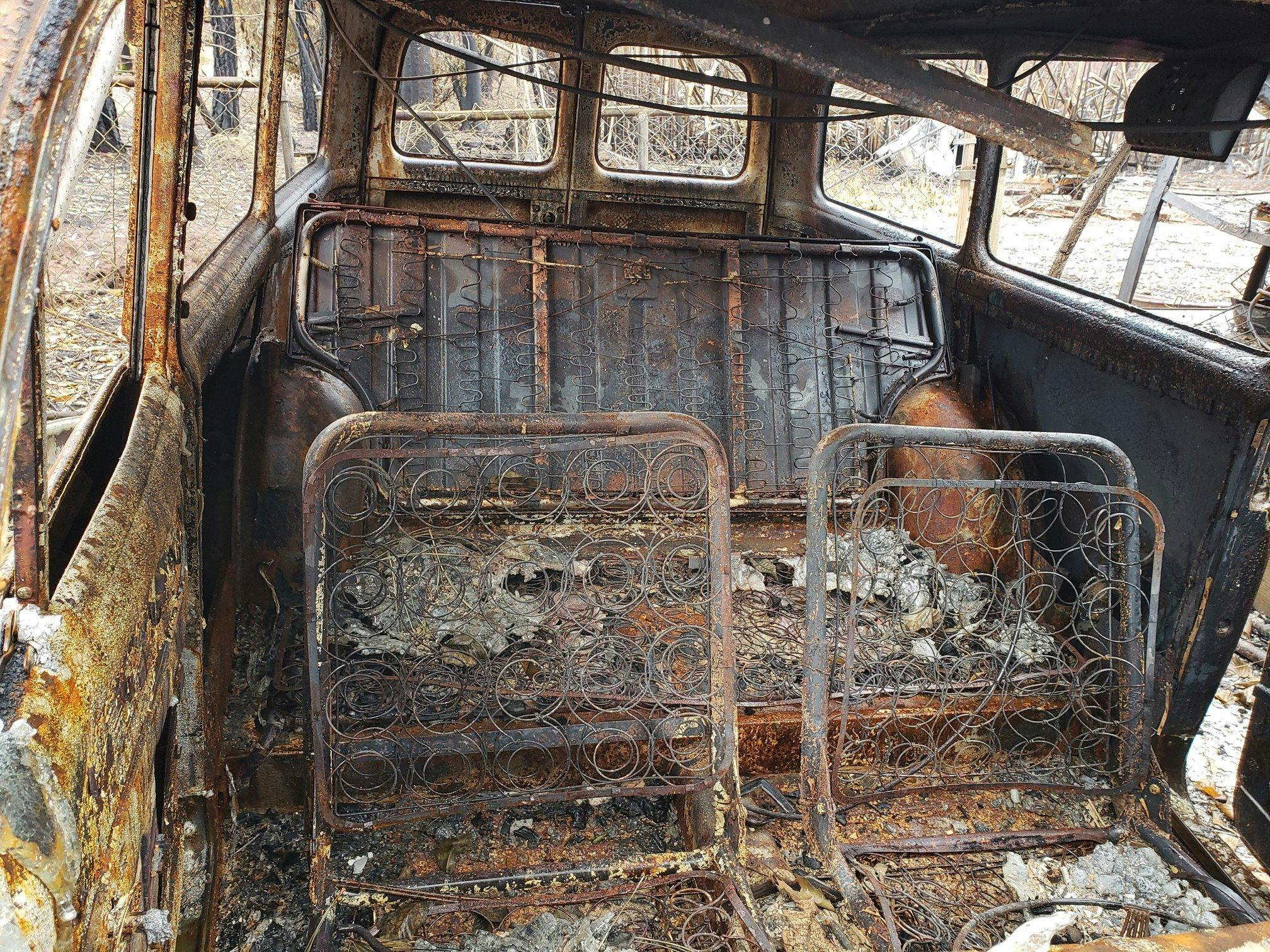 kirby family interior burned volvo