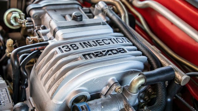 Mazda RX7 Rotary Engine Close