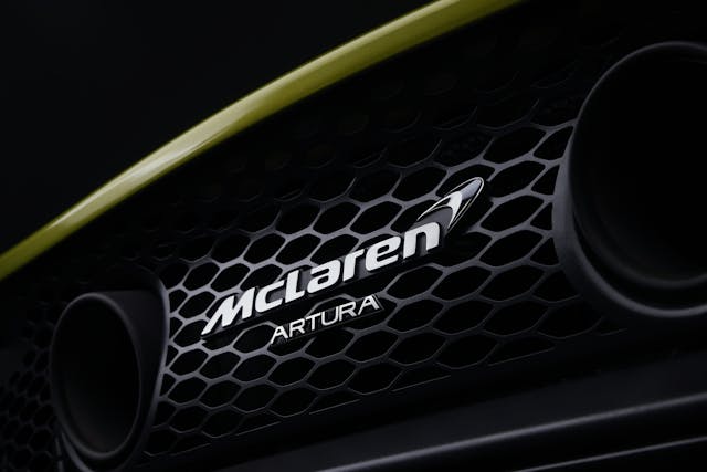 McLaren artura name rear exhaust