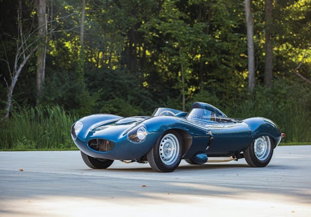 vintage Jag D-Type continuation front three-quarter