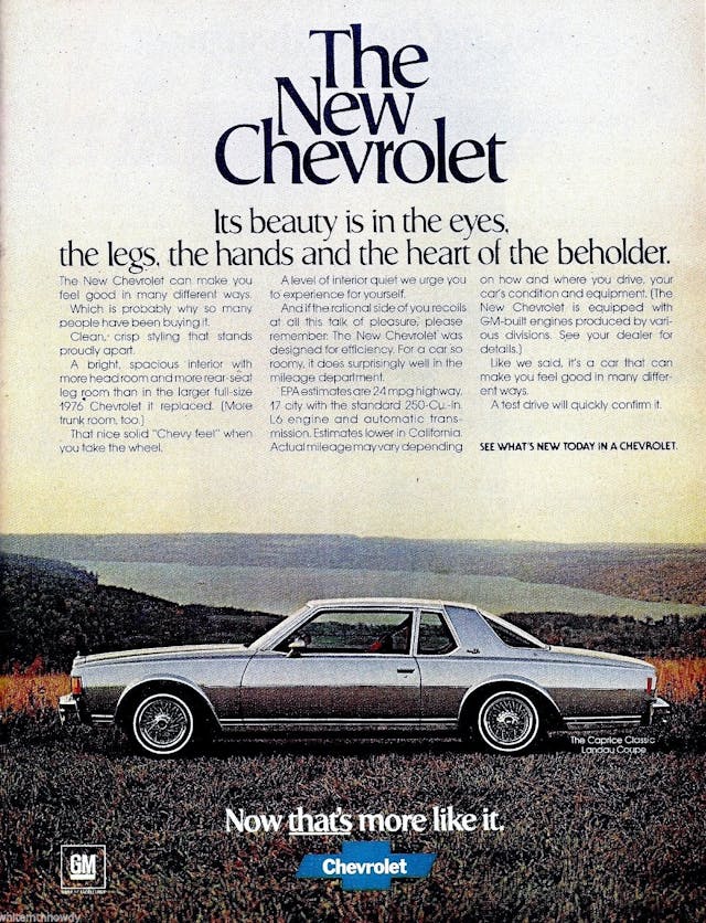 1978 Caprice Landau ad