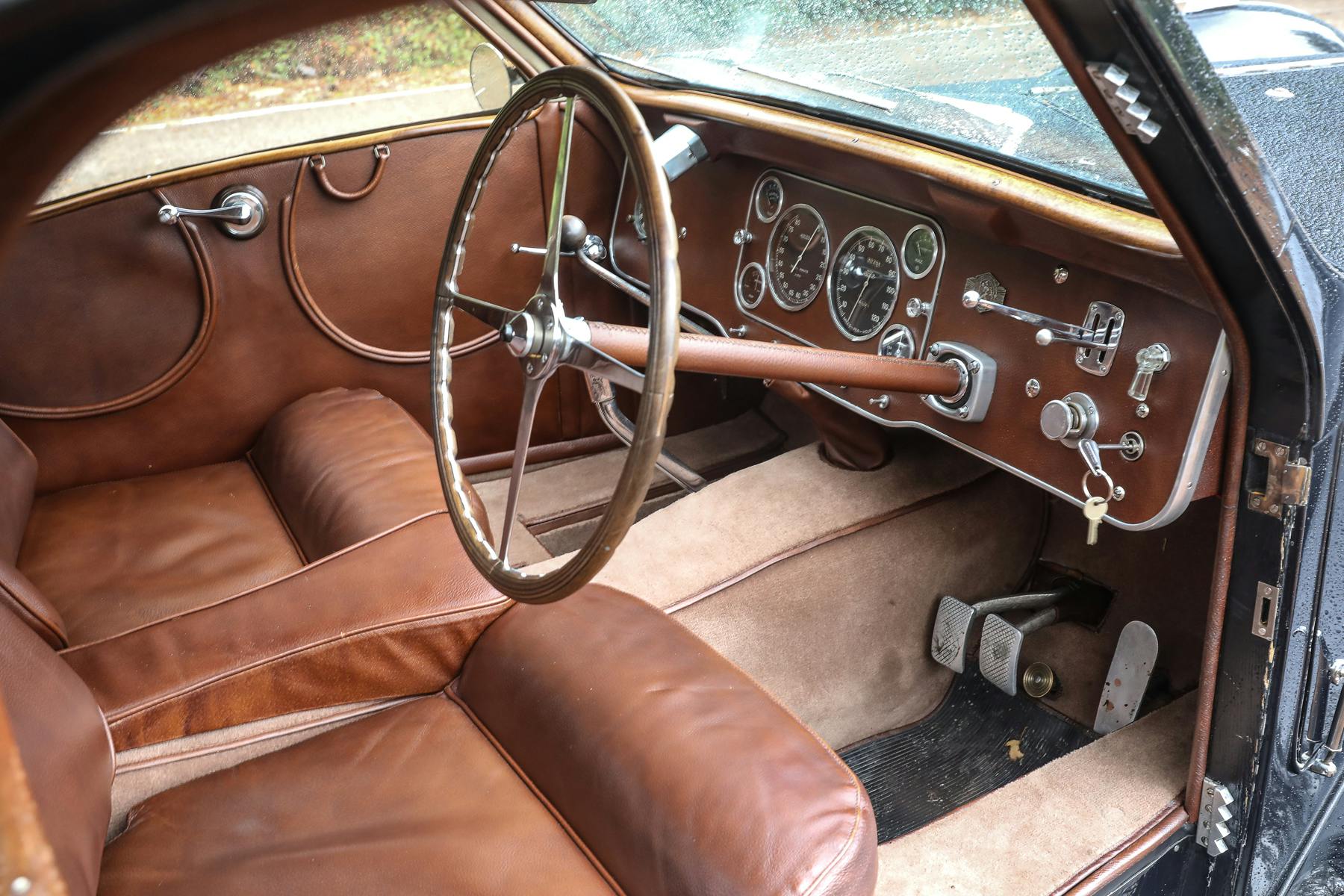 1937 Bugatti Type 57S Atalante interior cockpit