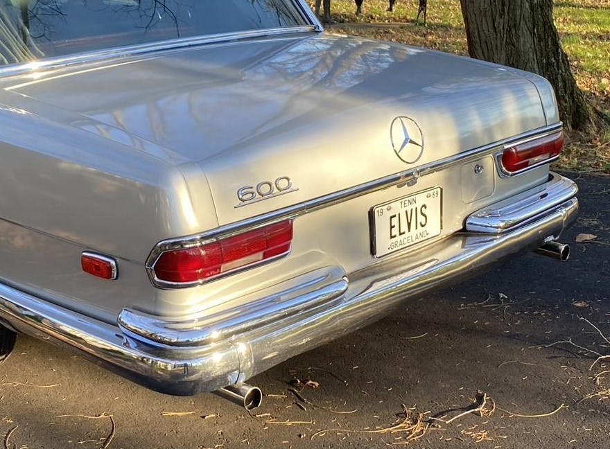 1969 Mercedes-Benz 600 Elvis car rear angled