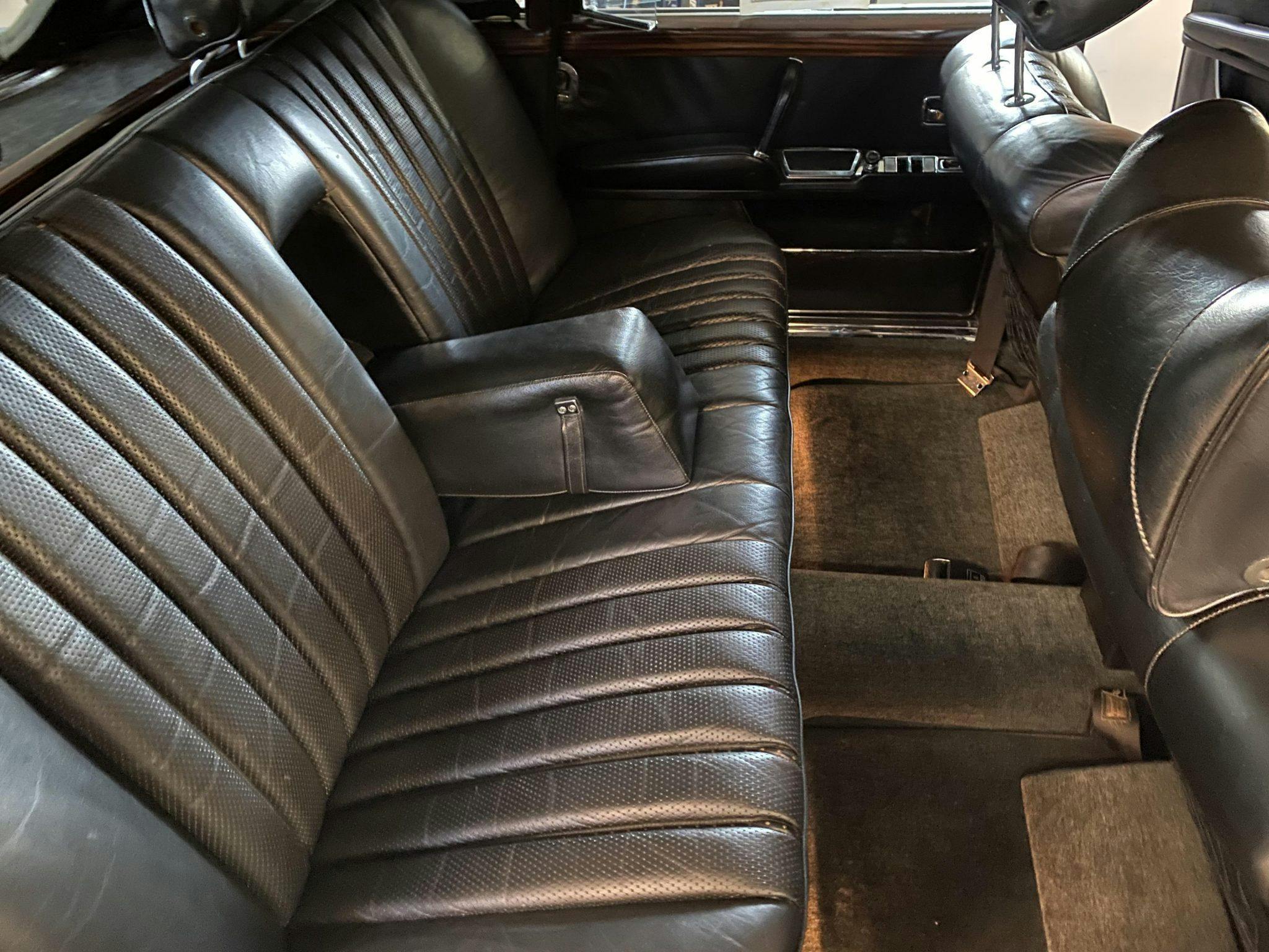 1969 Mercedes-Benz 600 Elvis car interior rear seat