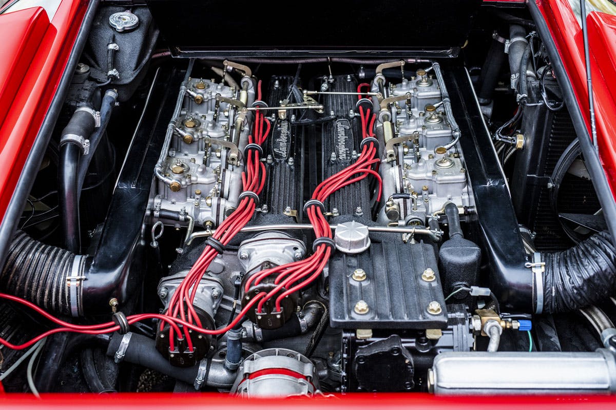 1977 Lamborghini Countach LP400 Periscopio engine