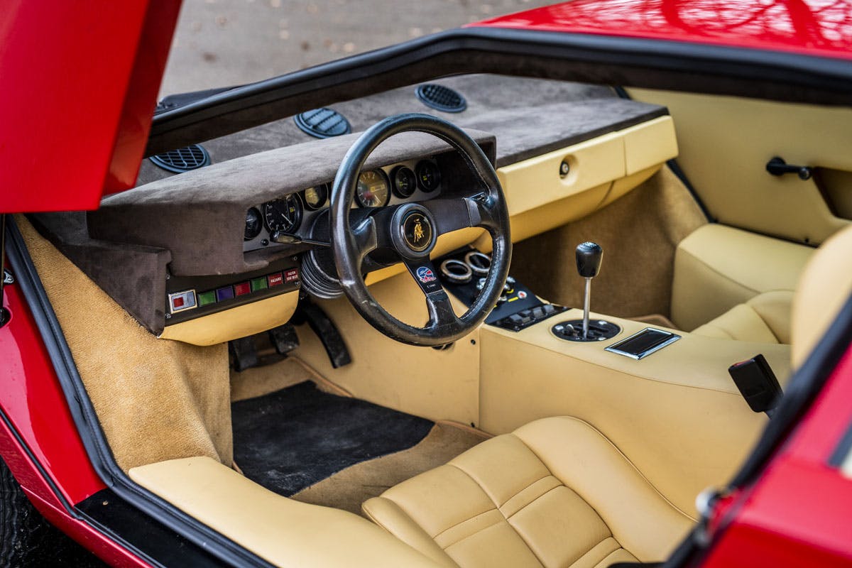 1977 Lamborghini Countach LP400 Periscopio interior