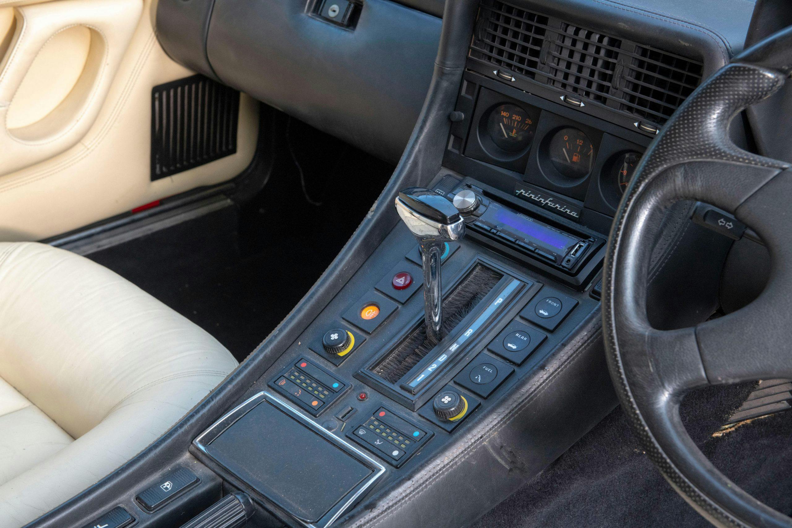 1985 Ferrari 412 Custom Pickup interior gear select