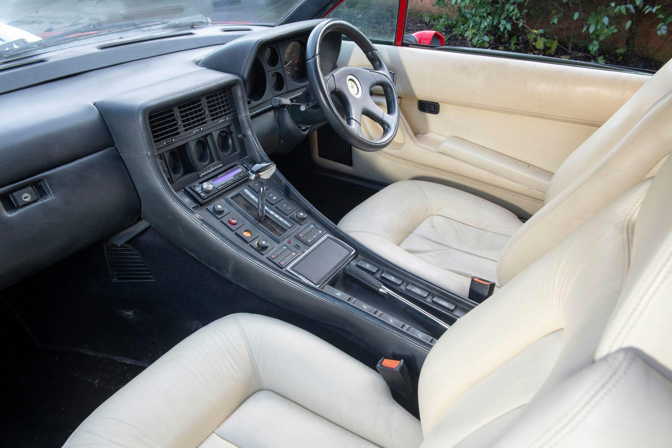 1985 Ferrari 412 Custom Pickup interior front angle