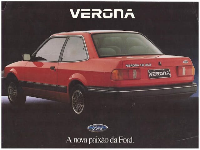 Ford Verona rear three-quarter ad