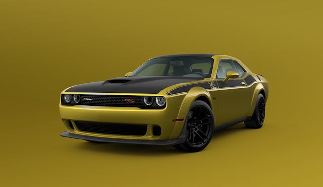 2021 Dodge Challenger T/A 392 Widebody in Gold Rush paint