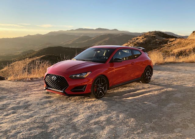 2021 Hyundai Veloster N front three-quarter