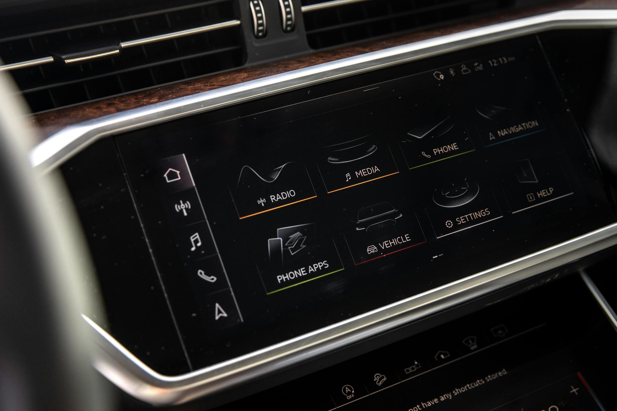Audi A6 Allroad Quattro Wagon interior infotainment screen detail