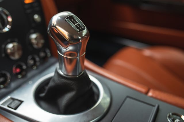 Aston Martin Vantage interior center console shifter