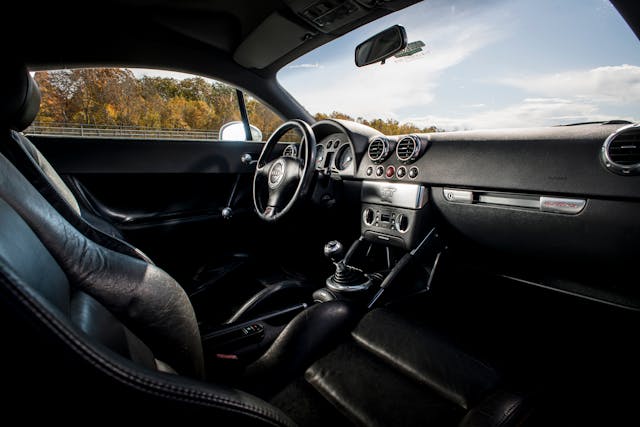 Audi TT Quattro interior front dash angle