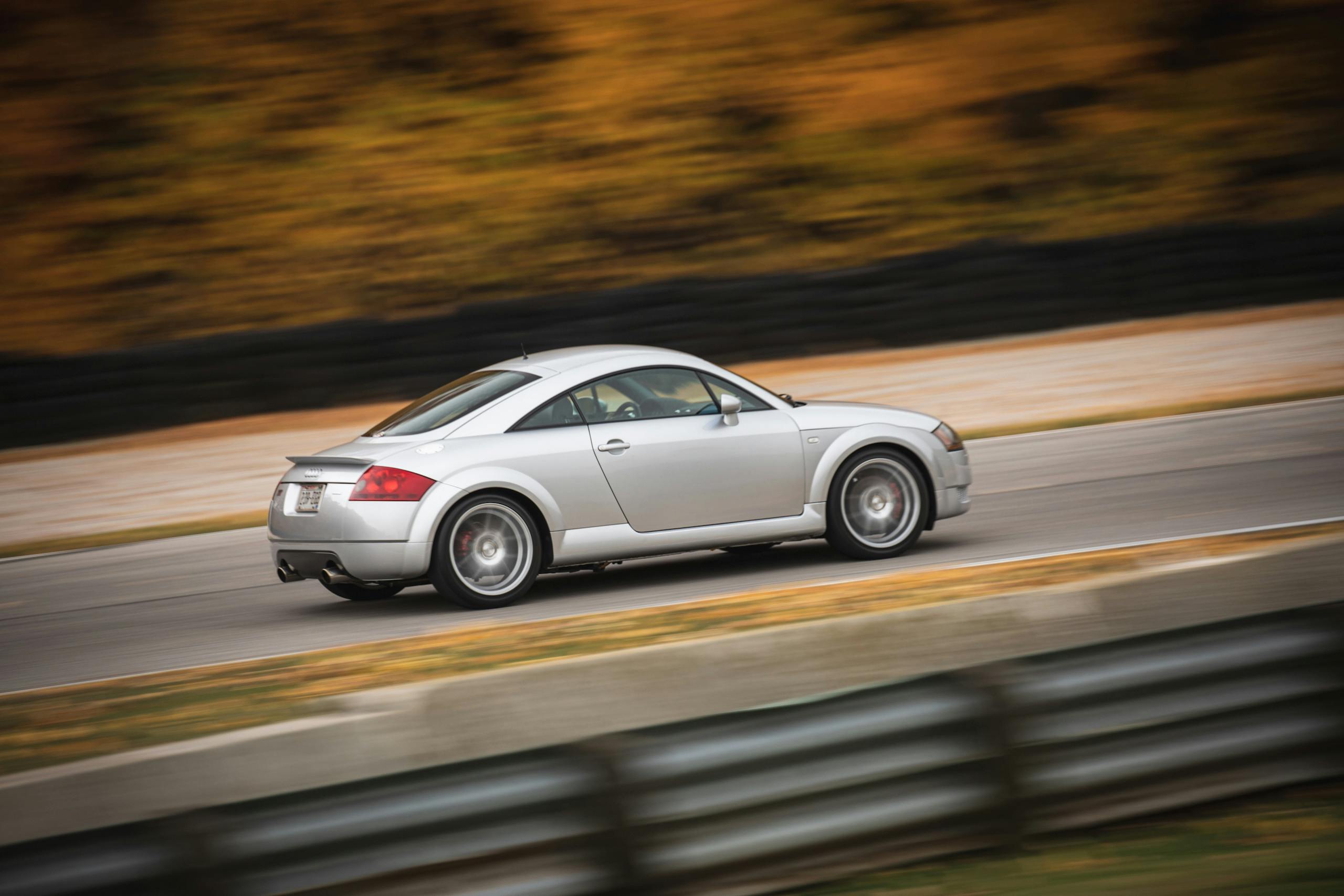 Audi TT Quattro rear three-quarter dynamic action