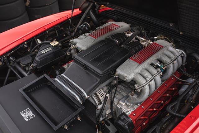 Ferrari Testarossa engine bay