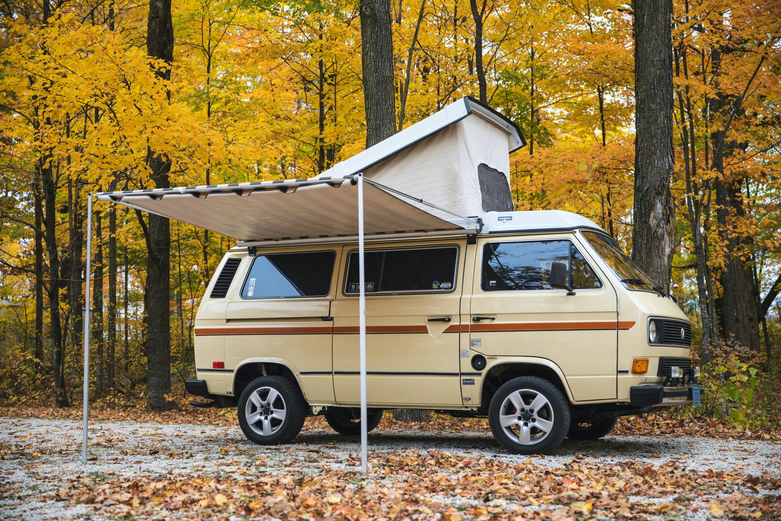 Volkswagen Vanagon top and awning out