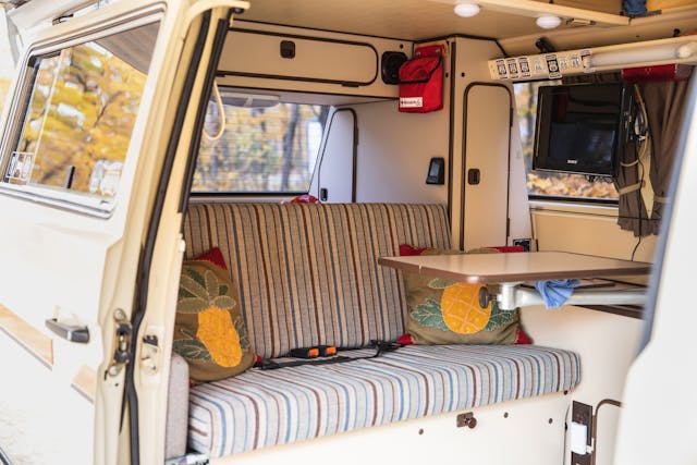 Volkswagen Vanagon interior rear seat