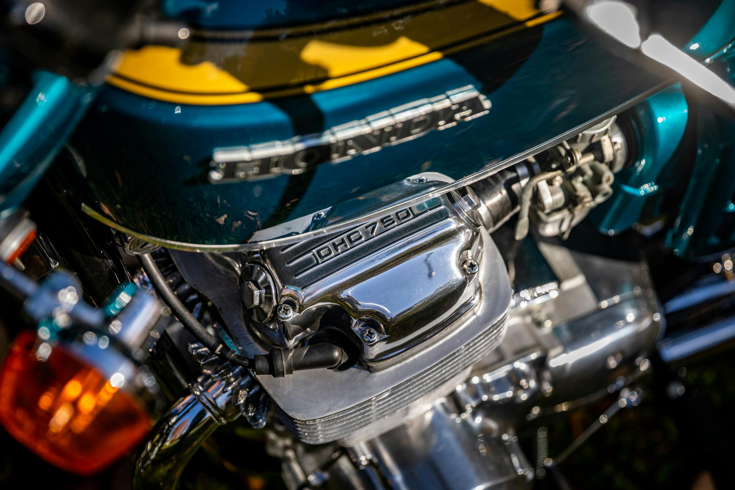 Honda CB750 engine detail
