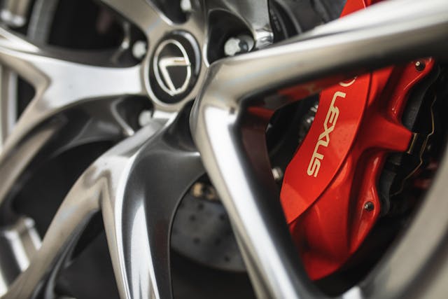 Lexus LFA wheel brake caliper detail