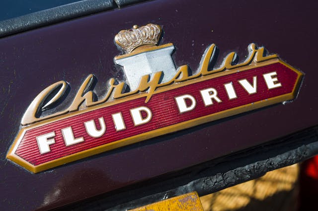 chrysler fluid drive emblem