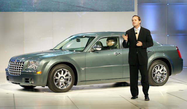 Eric Ridenour Chrysler VP showing chrysler 300