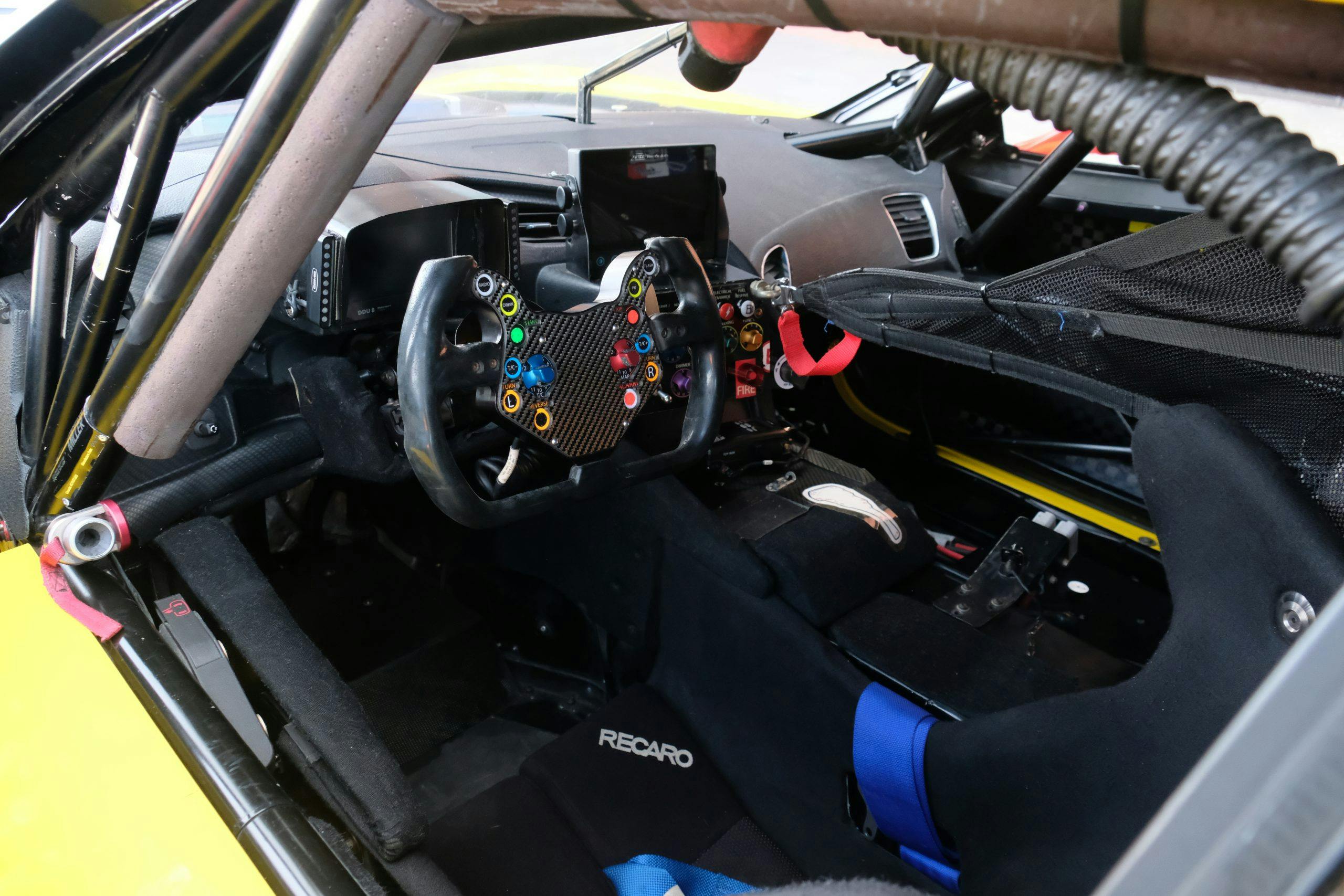 2015 corvette c7.r interior drivers cockpit
