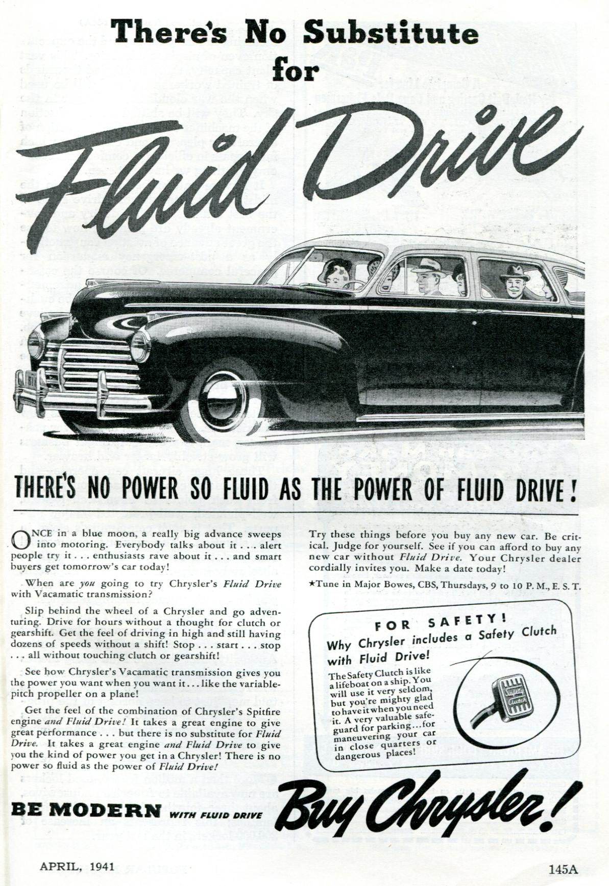 Fluid Drive Ad chrysler motors