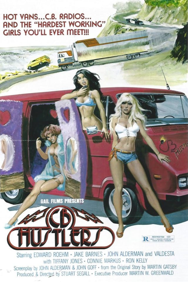CB Hustlers 1976 van bikini girls poster brochure ad art