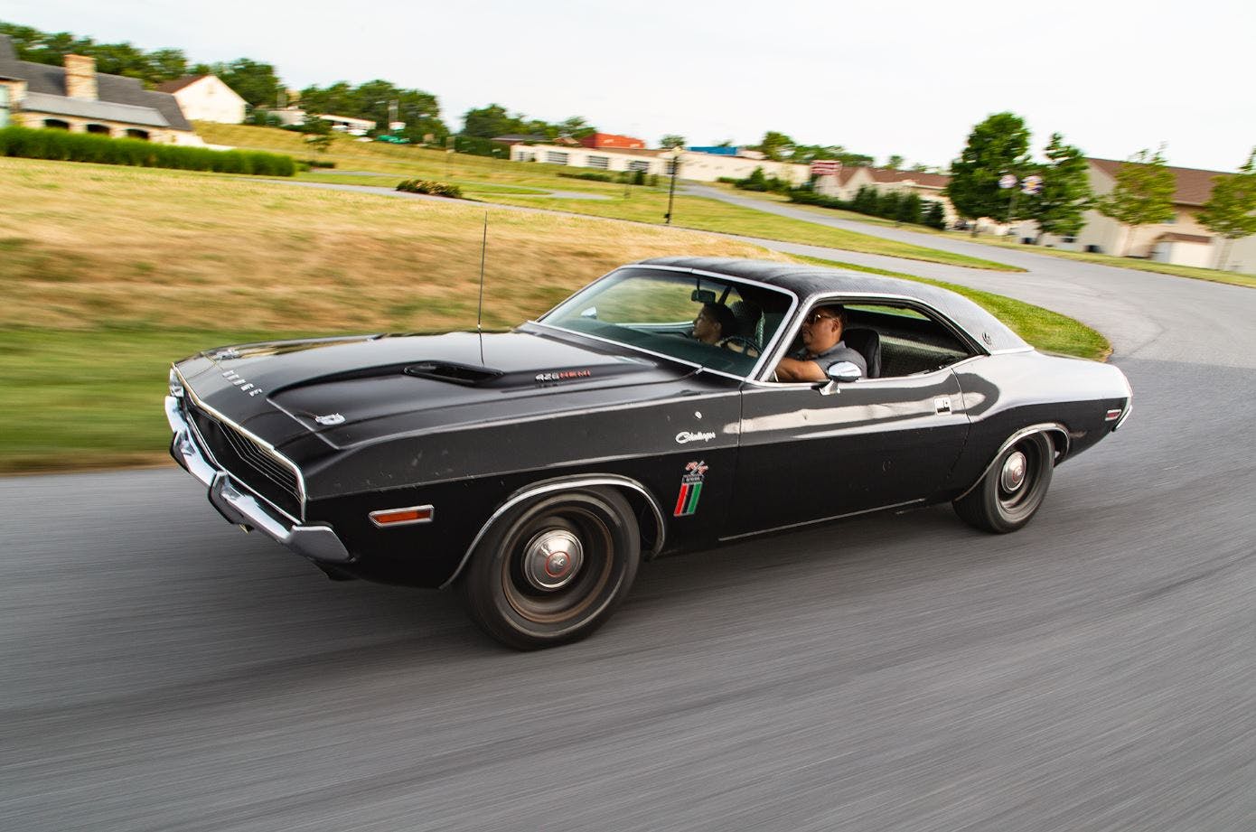 The adrenaline rush of driving the legendary Black Ghost Challenger