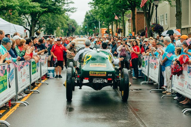 Great Race finish line Peerless