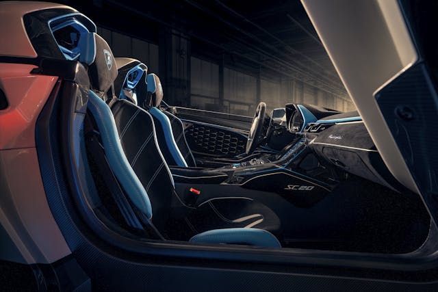 Lamborghini SC20 interior seats