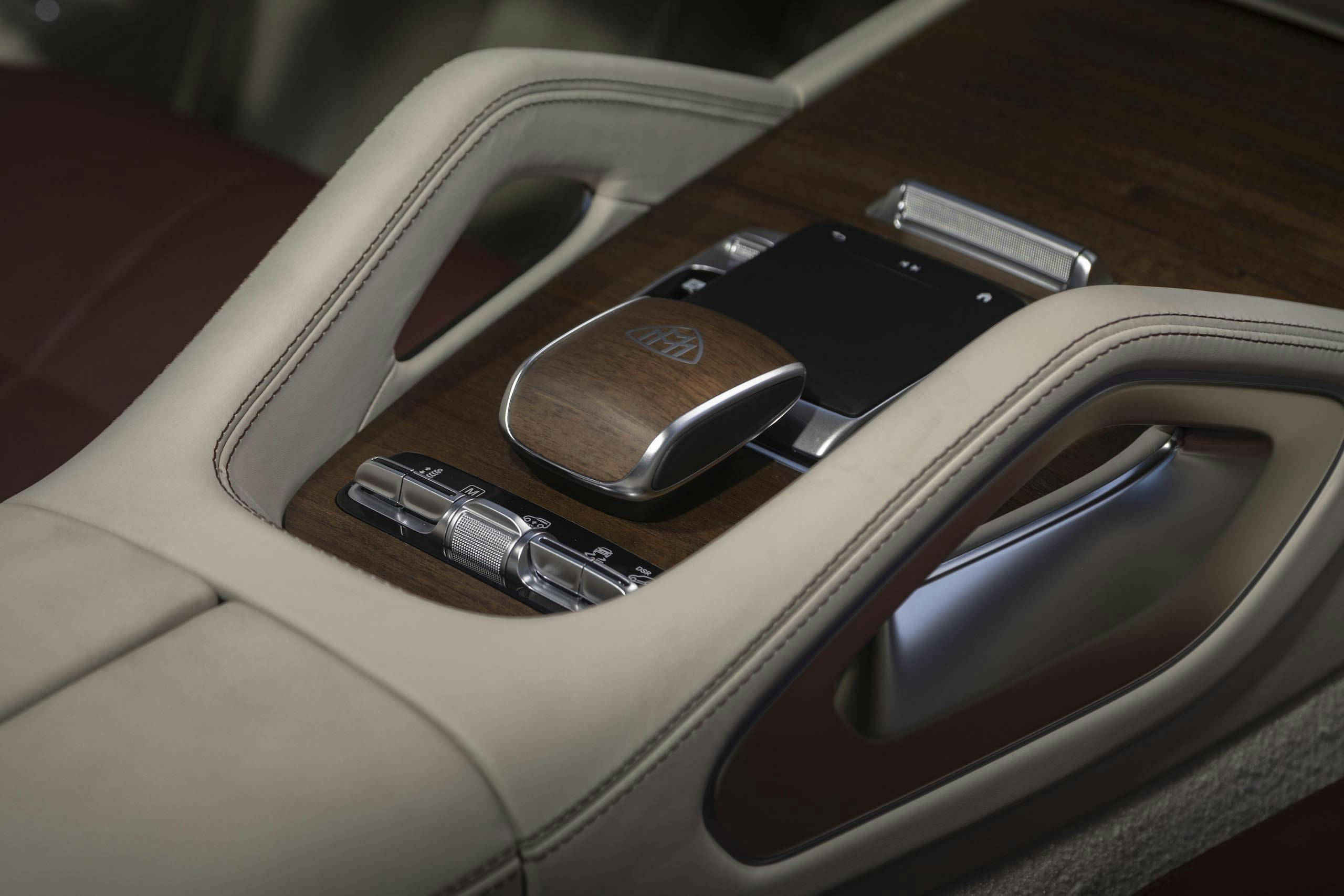 Mercedes-Maybach GLS 600 interior center console detail