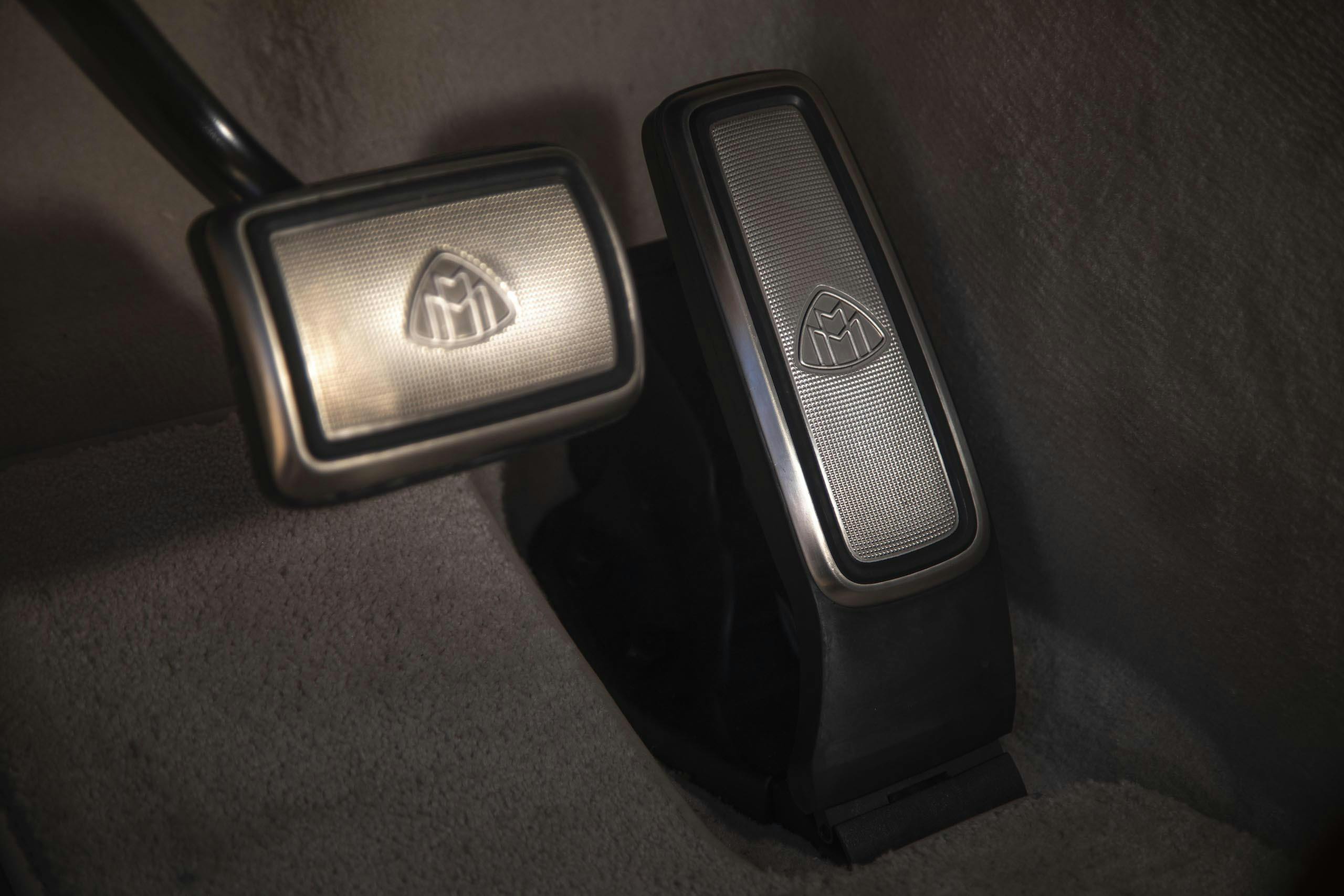 Mercedes-Maybach GLS 600 interior foot pedal detail