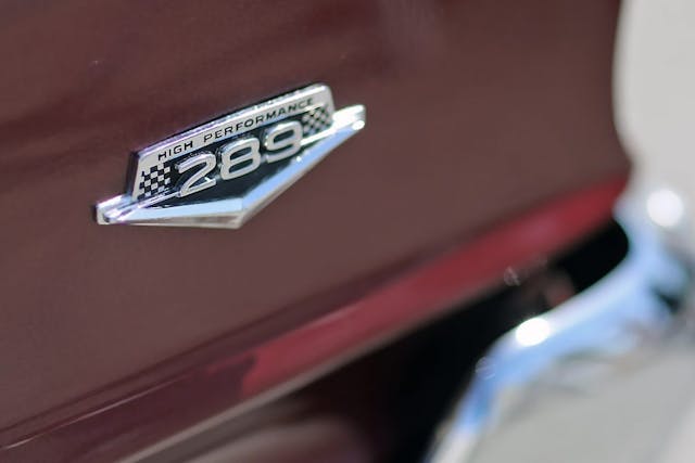 Mustang 289 High Performance Emblem