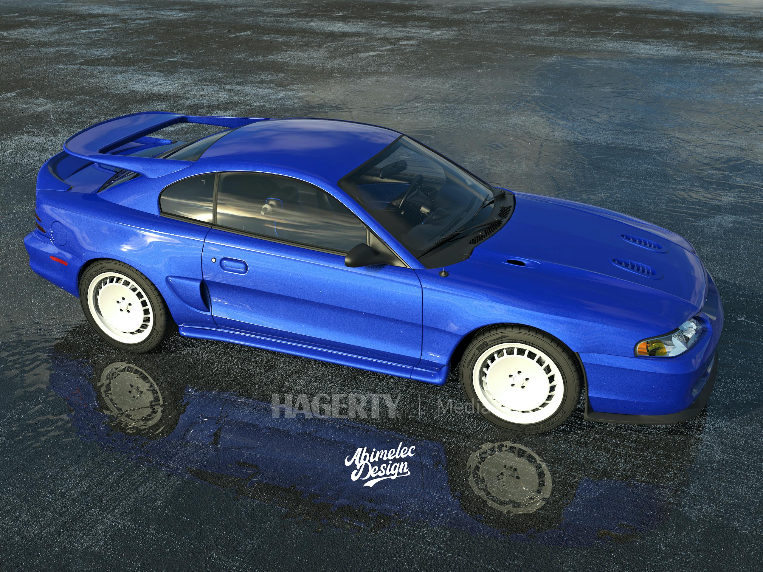 Mustang Cosworth blue