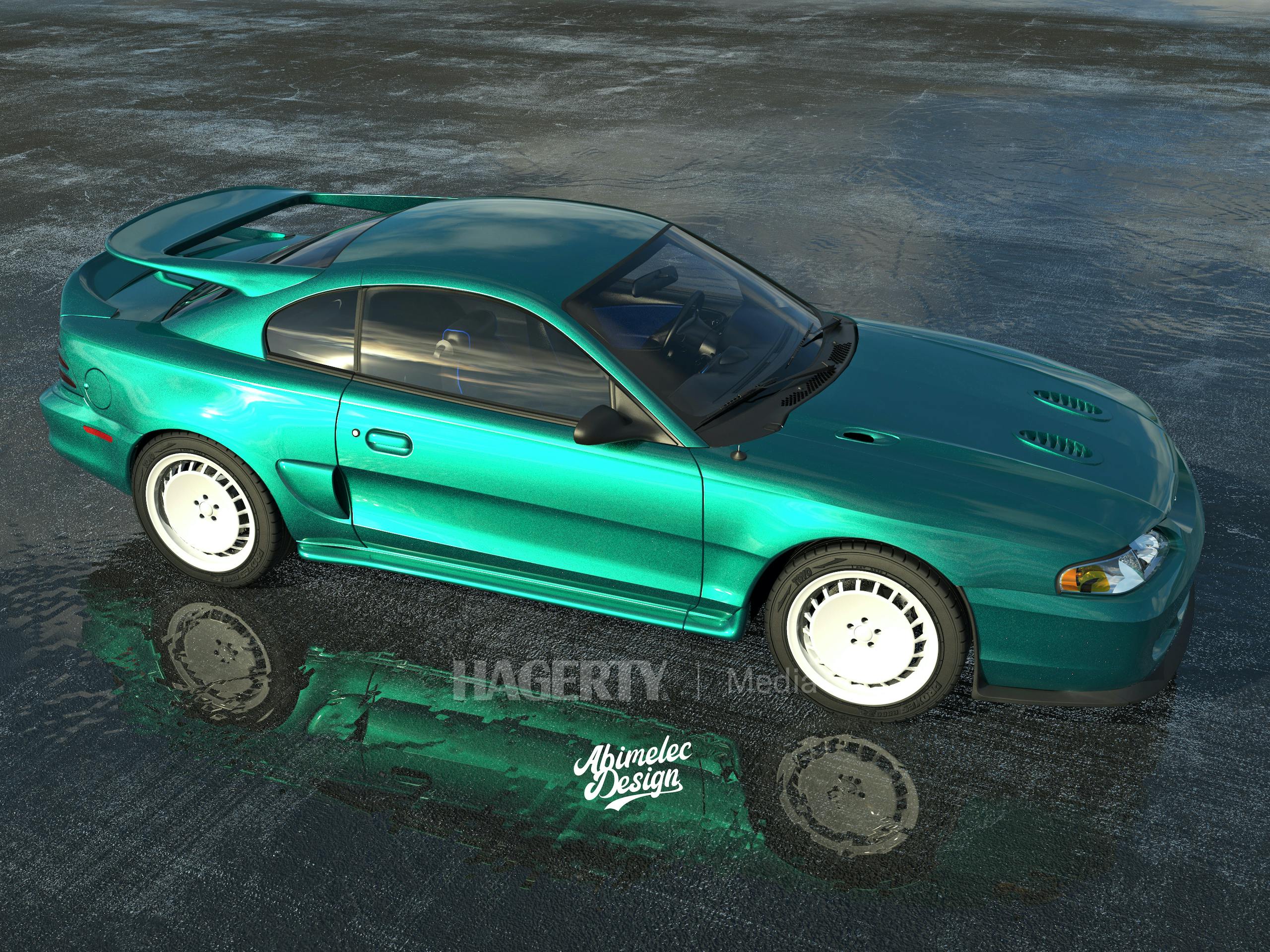 Mustang Cosworth green