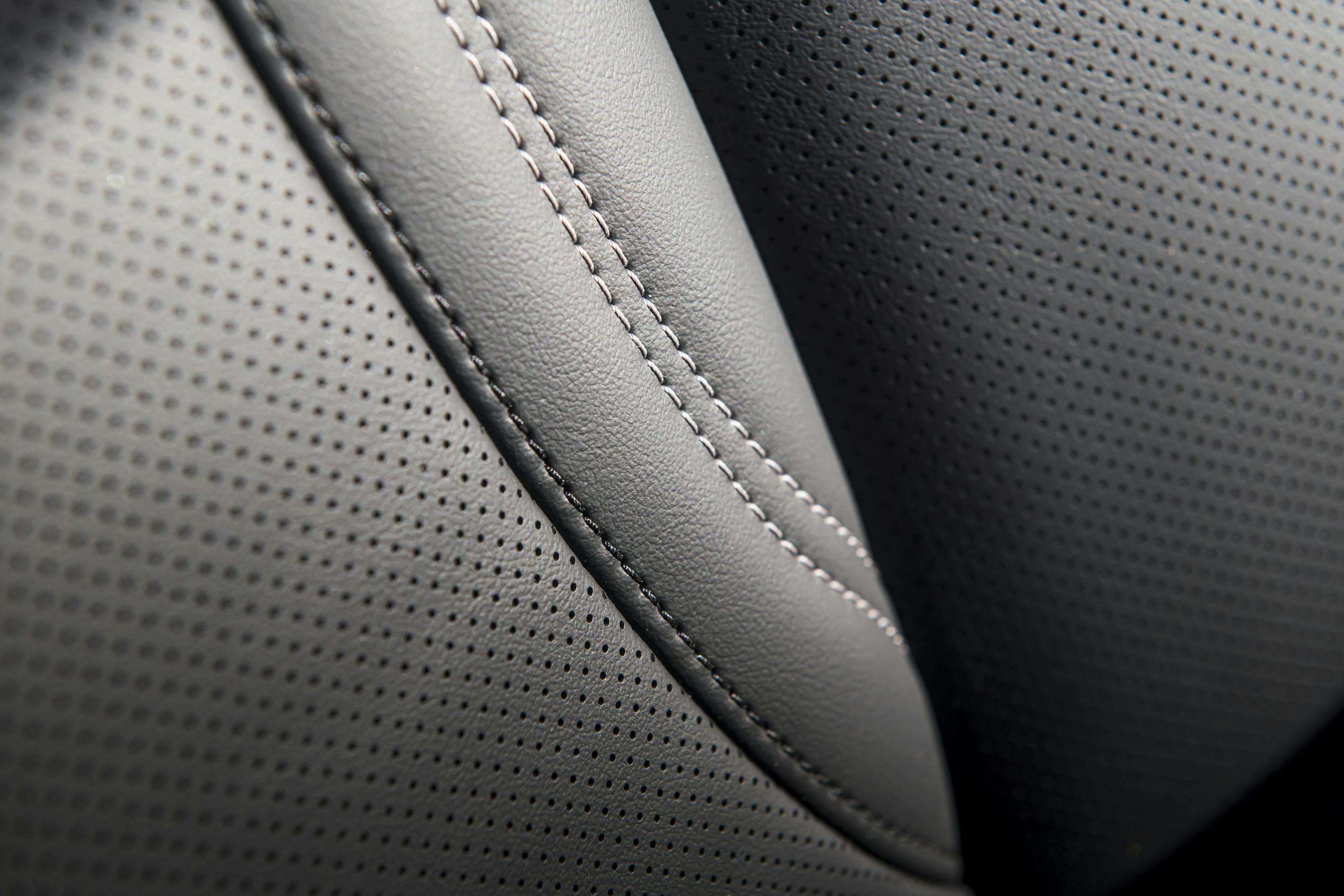 Mustang Mach-E seat stitch detail