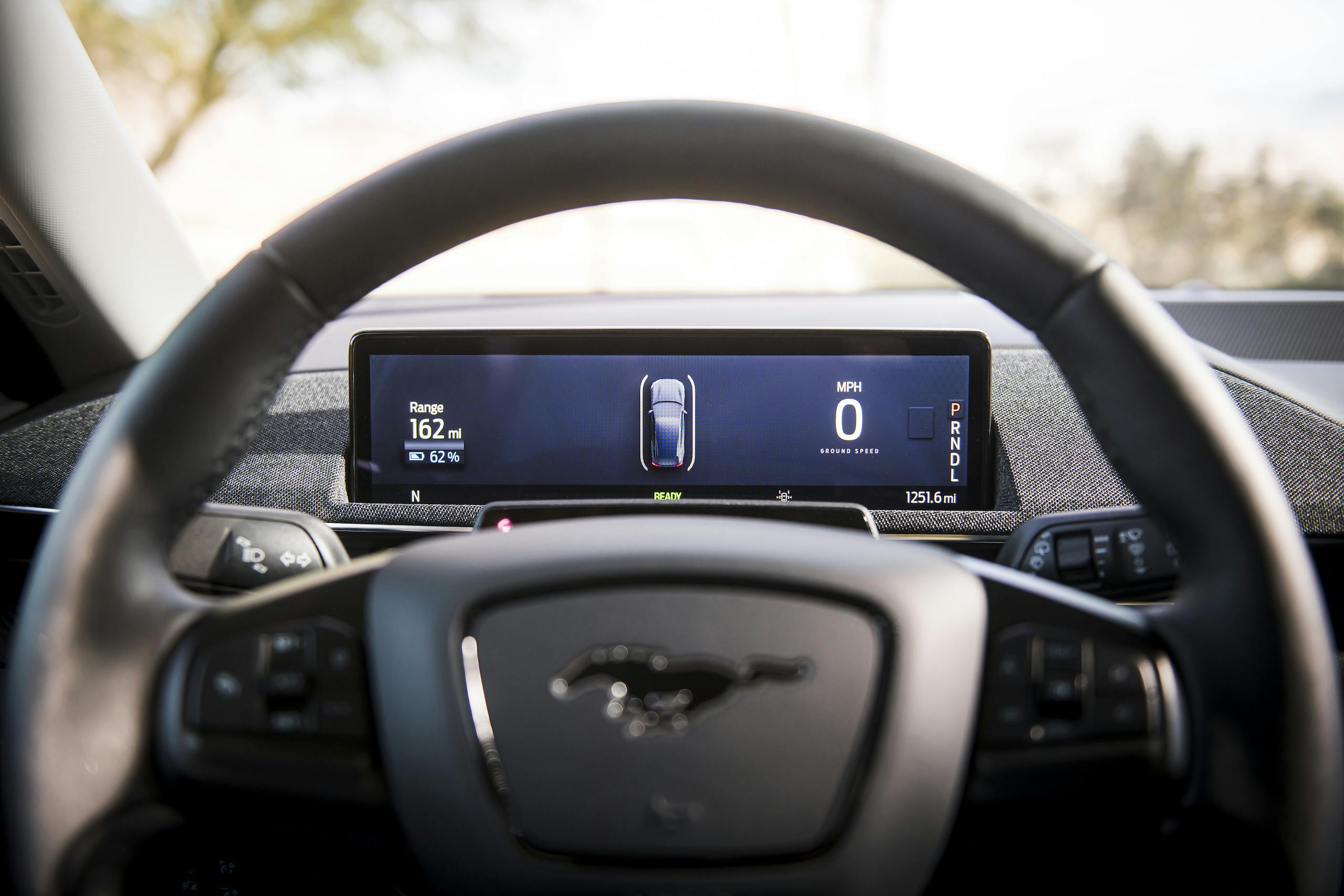 Mustang Mach-E dash driver screen detail