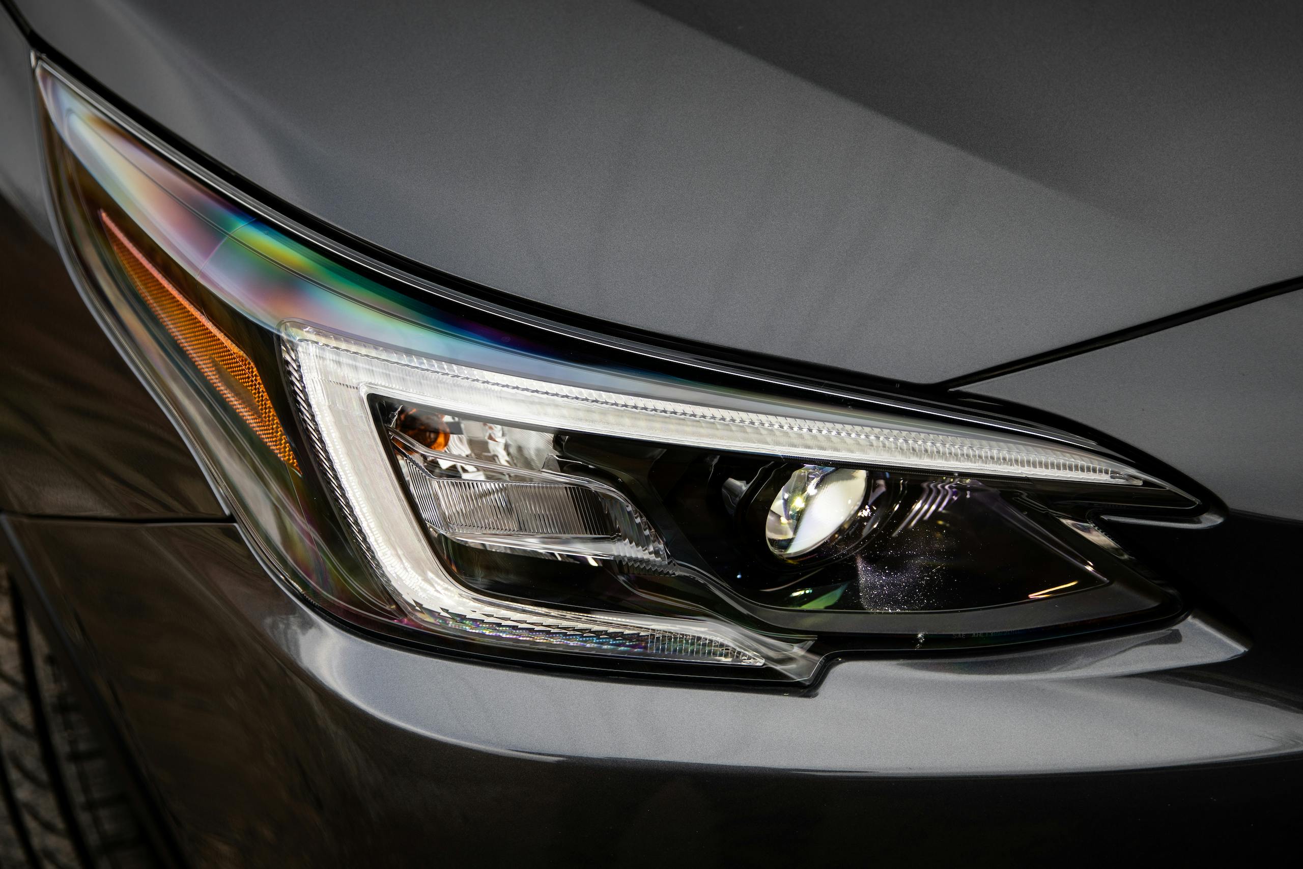 Subaru Outback front headlight detail